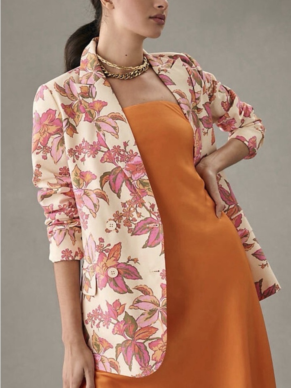 Anthologie Dolan Linen Boyfriend Blazer